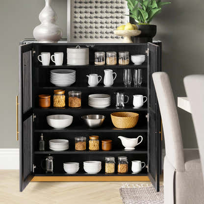 Holton 47"H Oak Storage Cabinet