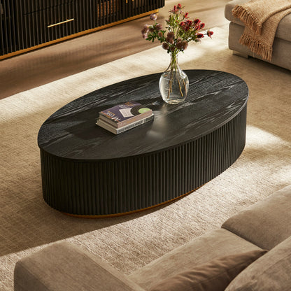 Holton 55.12"W Oak Coffee Table