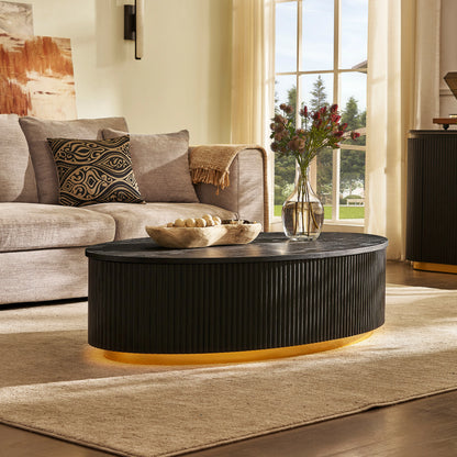Holton 55.12"W Oak Coffee Table