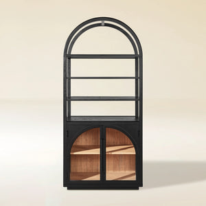 Alvar Arched Bookcase with Cabinet 79