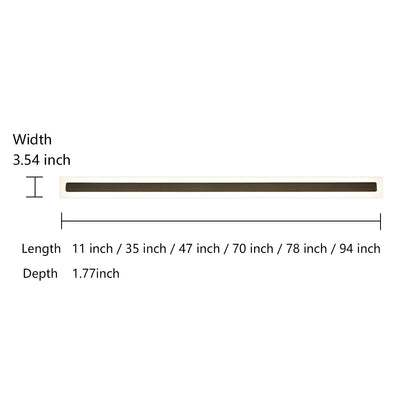 Aluminyx Modern Linear Outdoor Wall Light