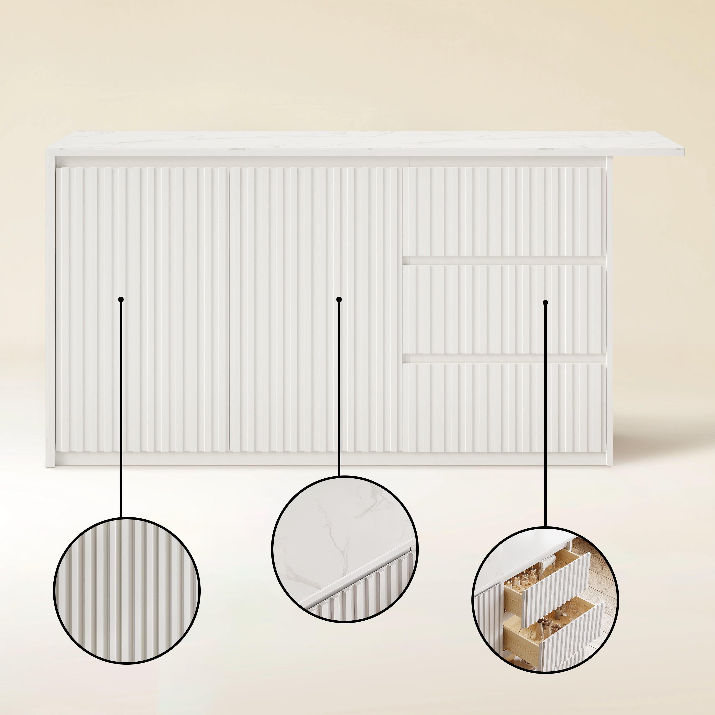 Nare Kitchen Island 180cm W