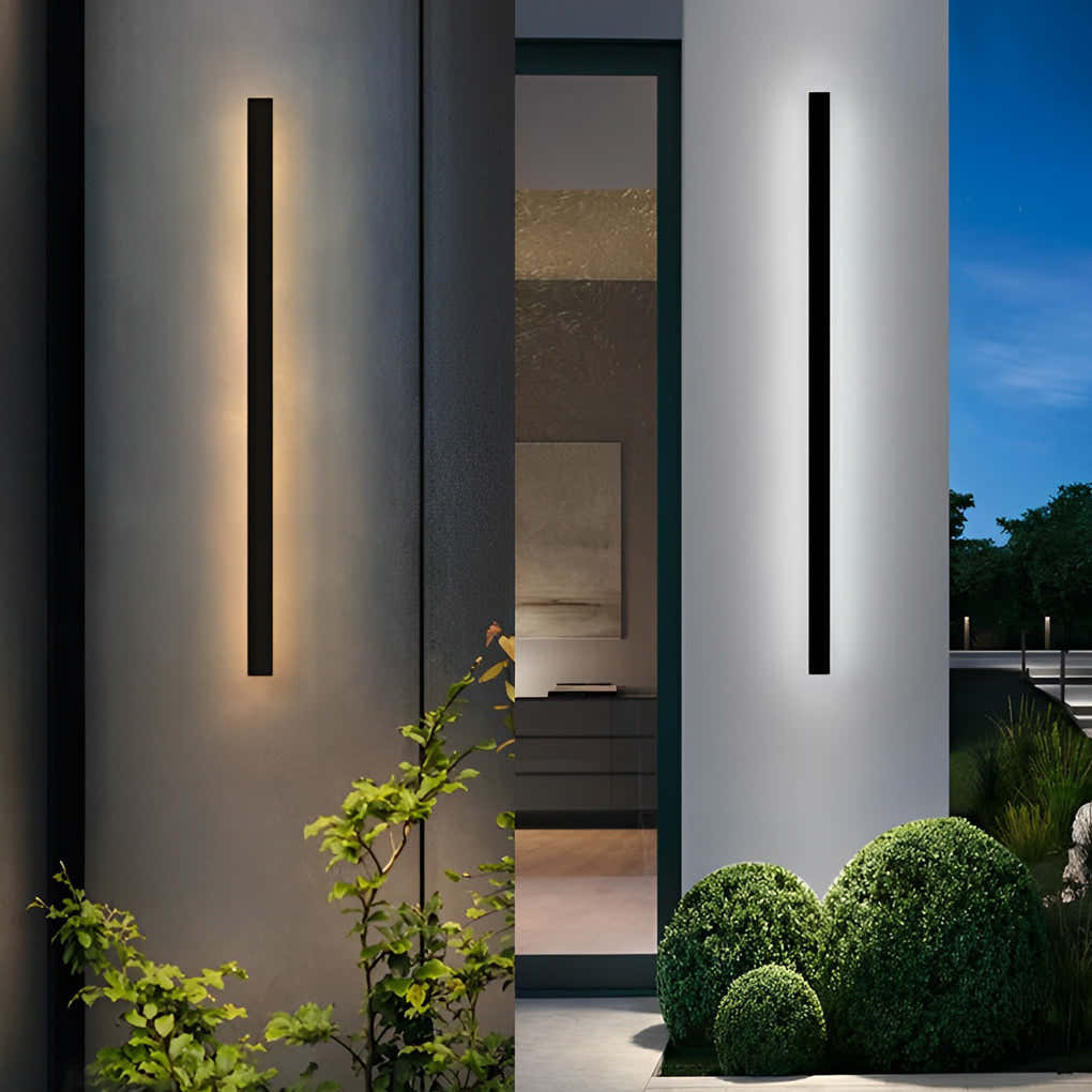 Ethereon Linear LED Solar Outdoor Wall Light