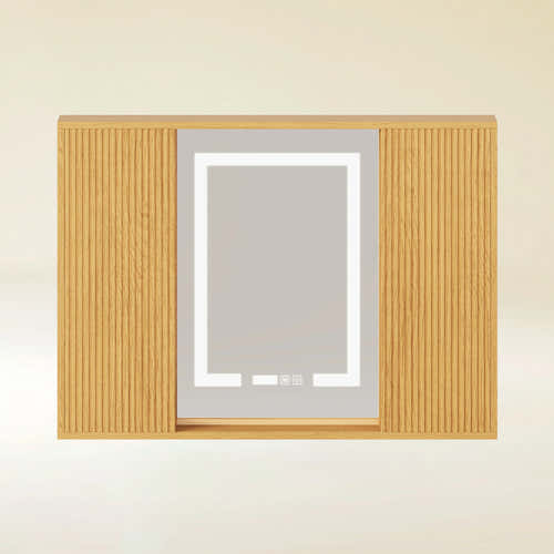 Isla Oak Bathroom Wall Mirror 36"