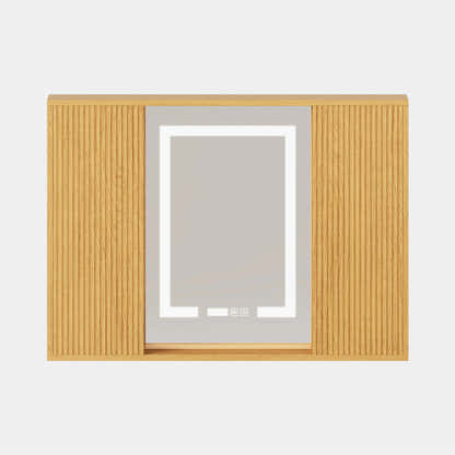 Isla Oak Bathroom Wall Mirror 36"