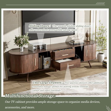 Maris Mid-Century Media Console 70.8"