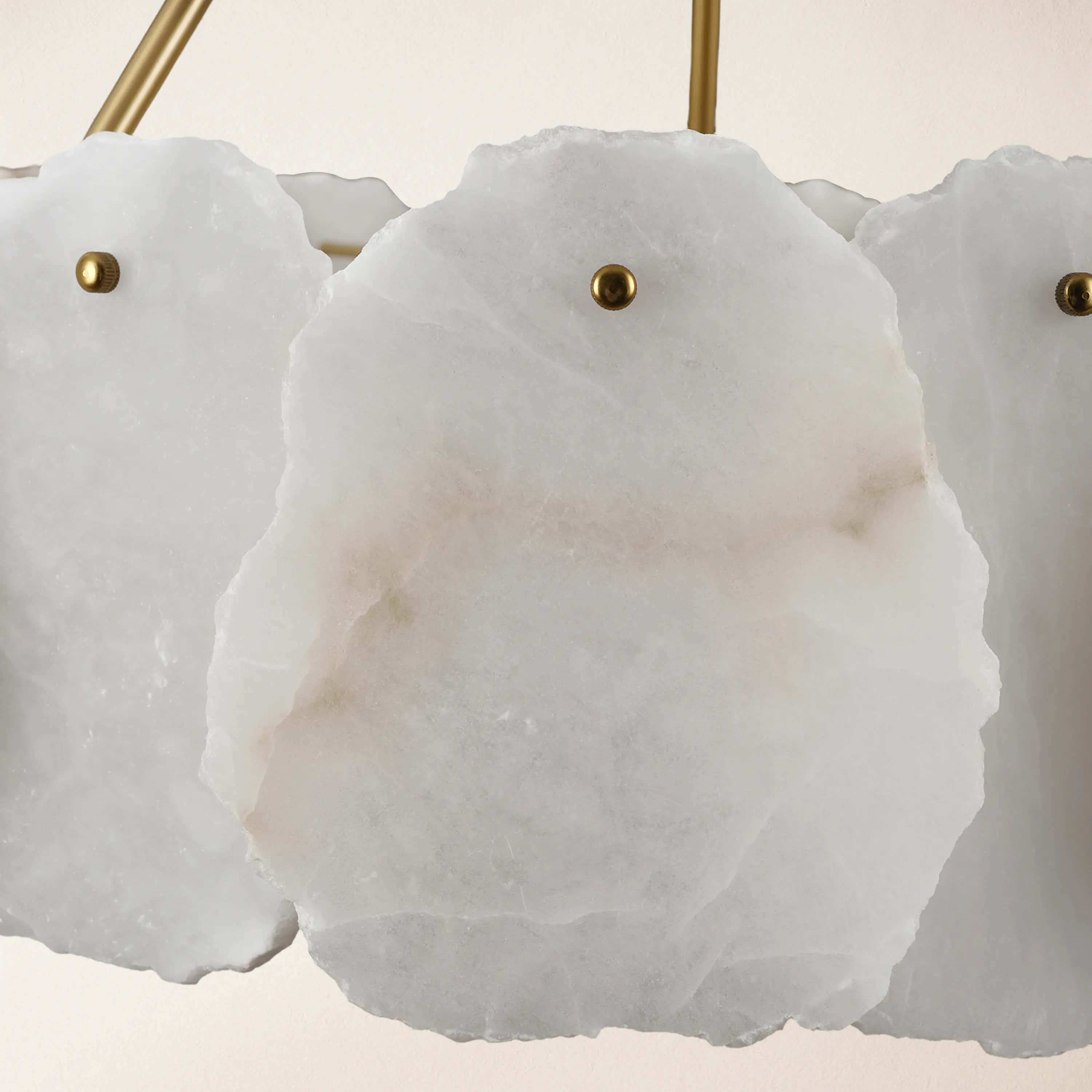 Moira Alabaster Round Chandelier 24"D