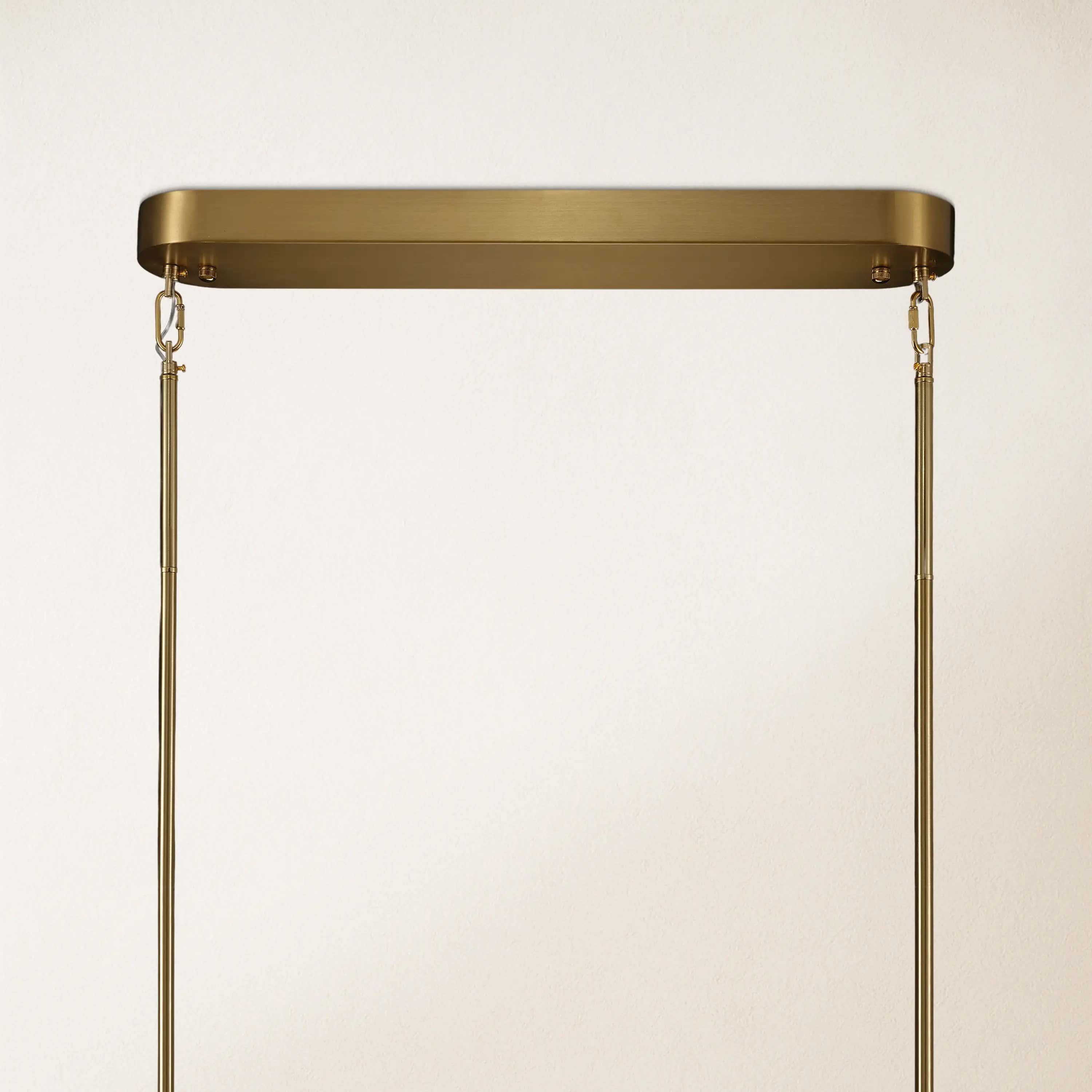 Moira Alabaster Oval Chandelier 58"W