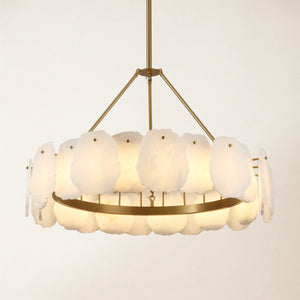 Moira Alabaster Round Chandelier 32