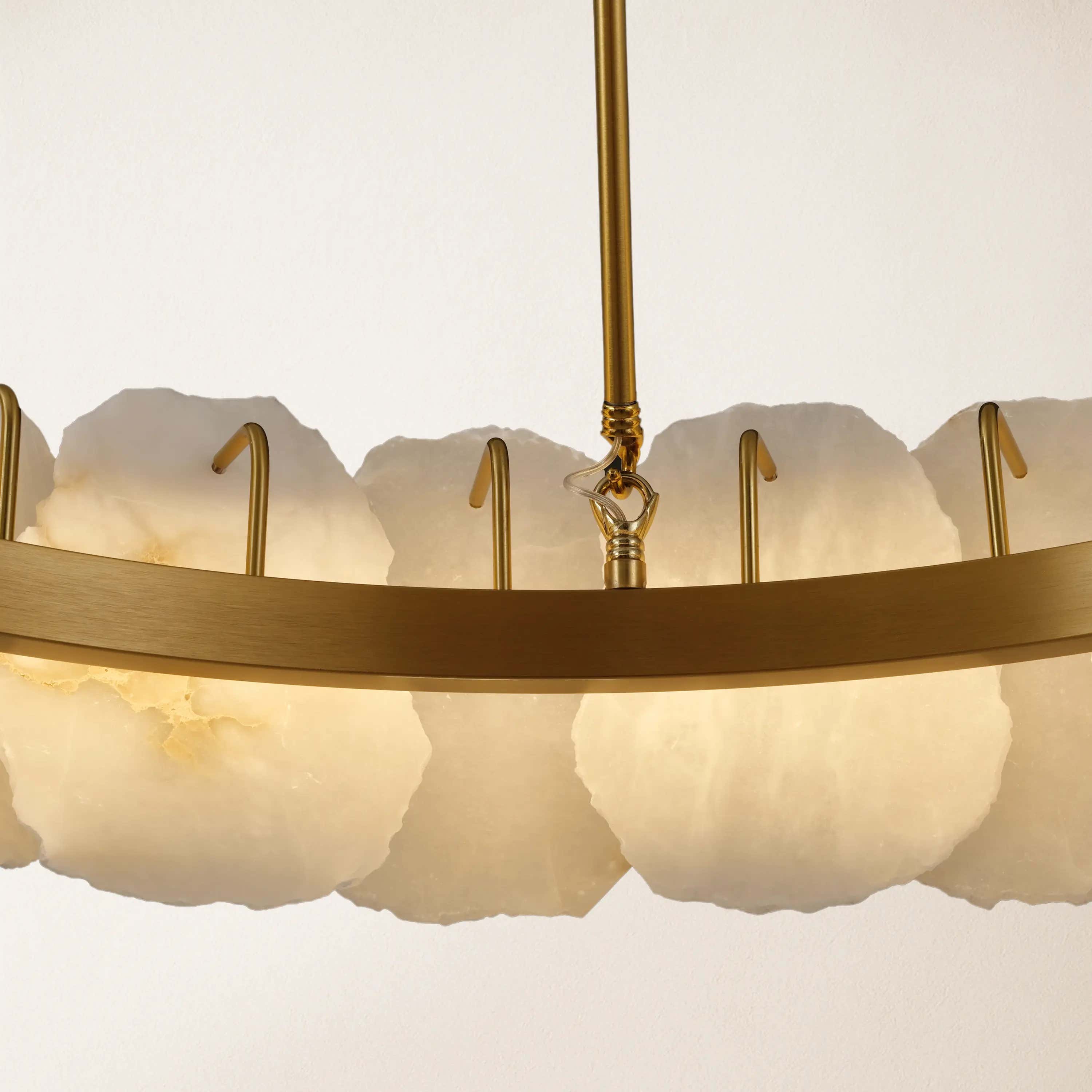 Moira Alabaster Round Chandelier 32"D