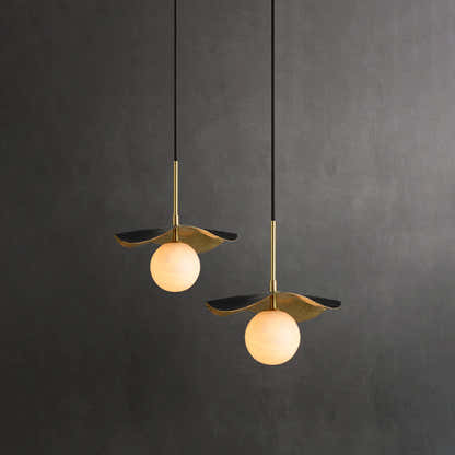 Ondine Alabaster Spherical Pendant Light