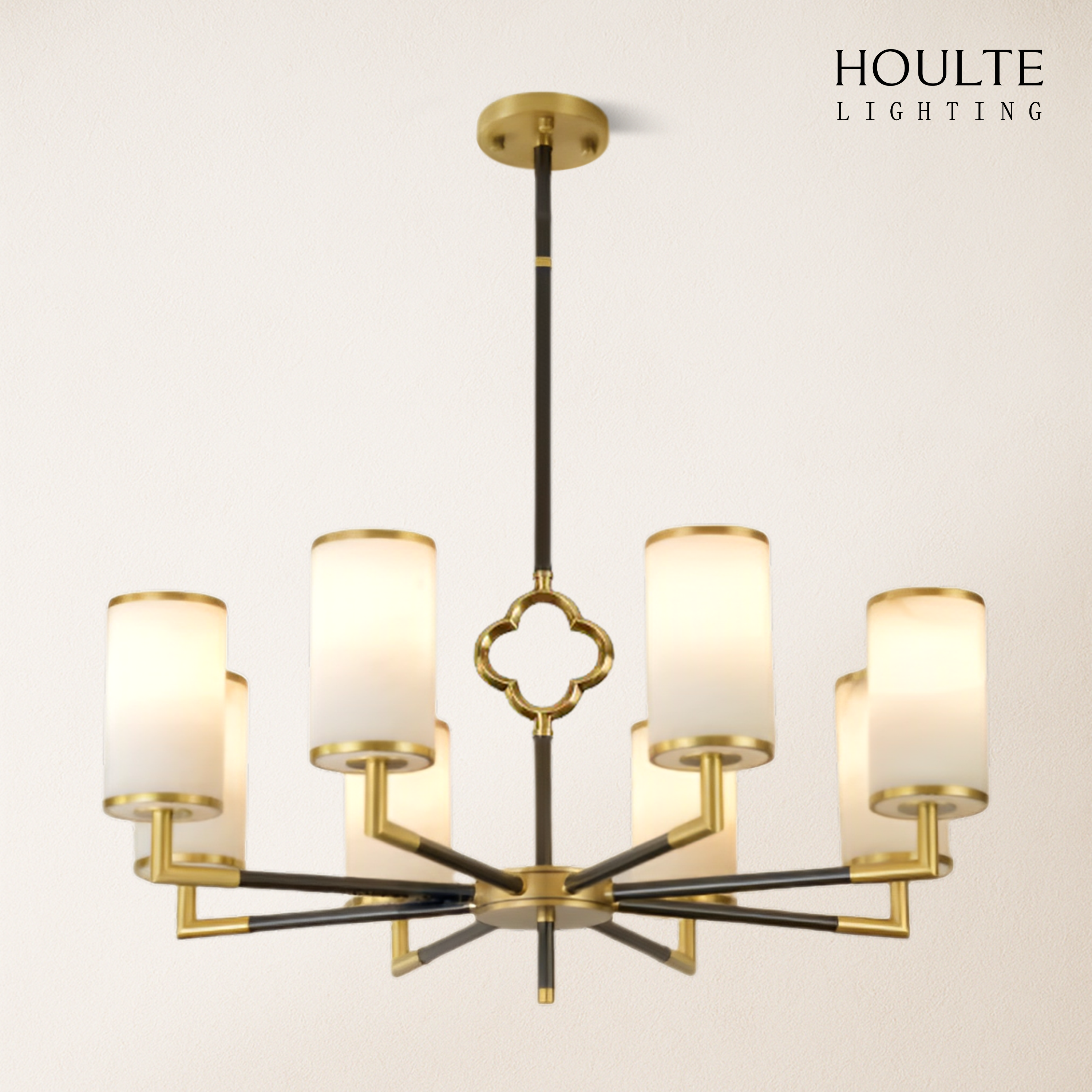 Moral Multi-layer Branda Alabaster Round chandelier 34"D