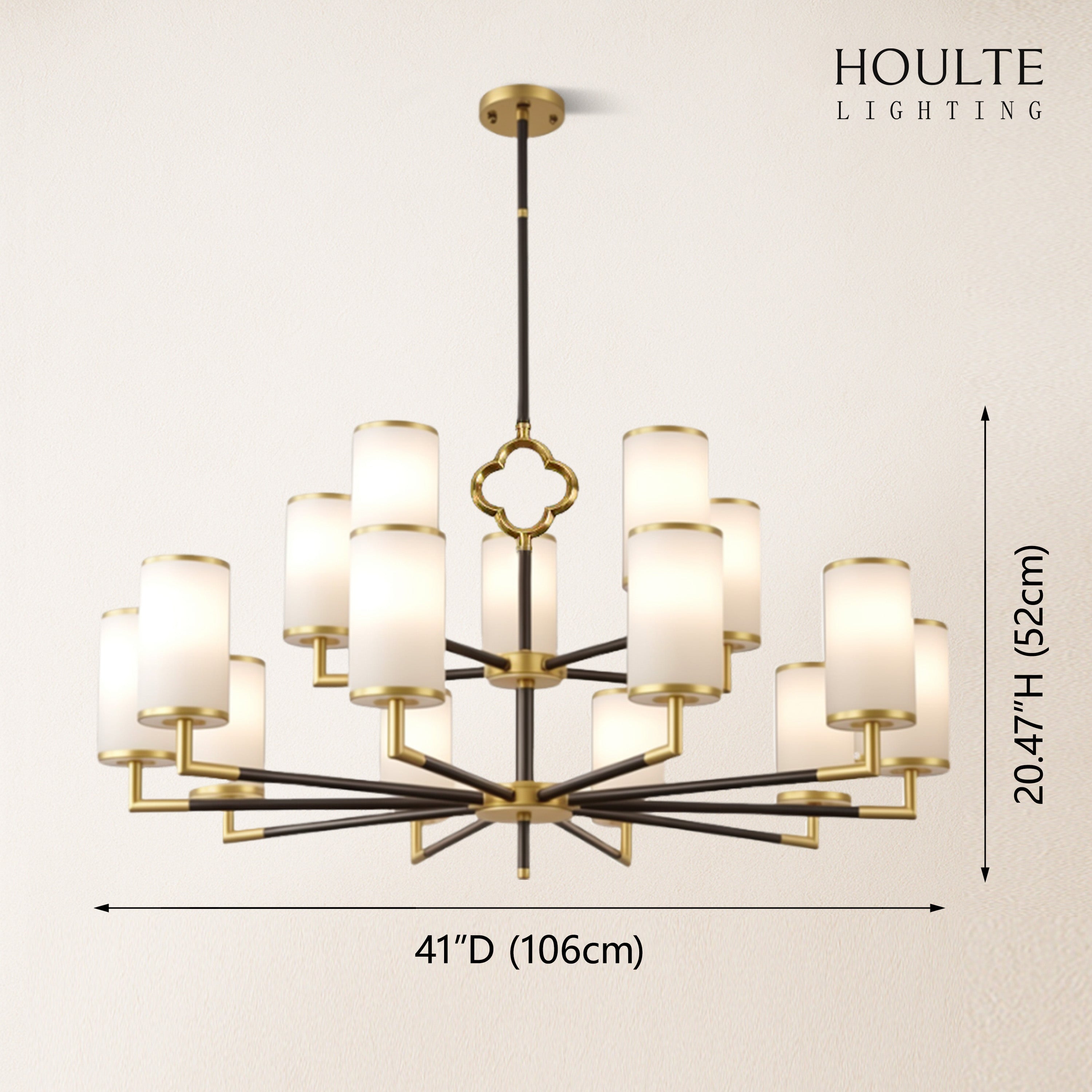 Moral Multi-layer Branda Alabaster Round chandelier 41"D