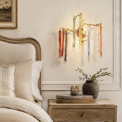 Nivalia Crystal Branch Wall Sconce