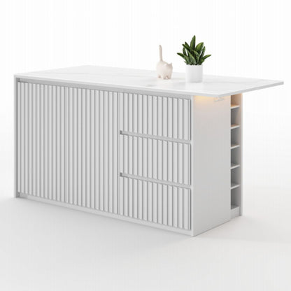 Nare Kitchen Island 70.9"W