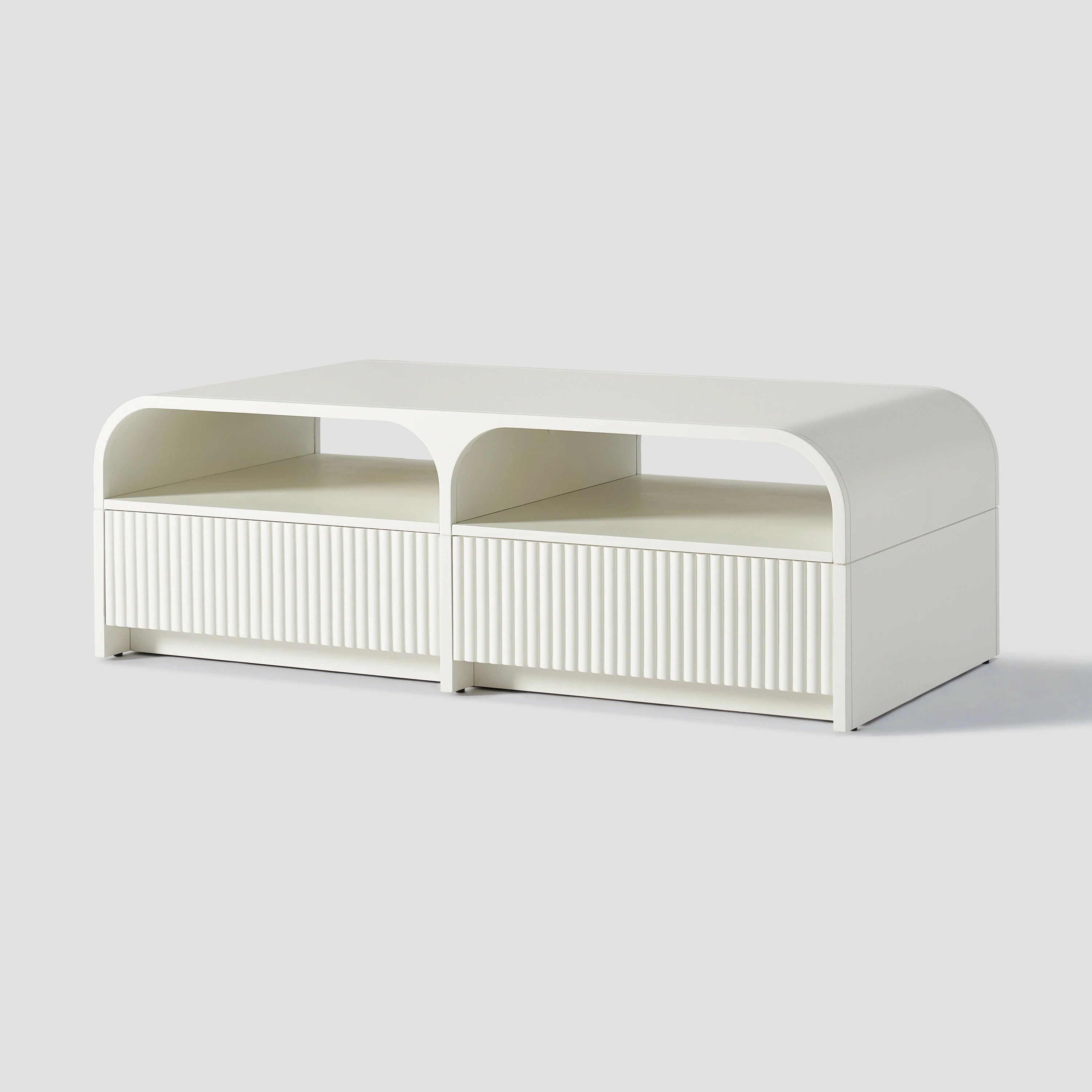 Naru Media Console and Coffee Table Set