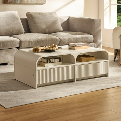 Naru Media Console and Coffee Table Set