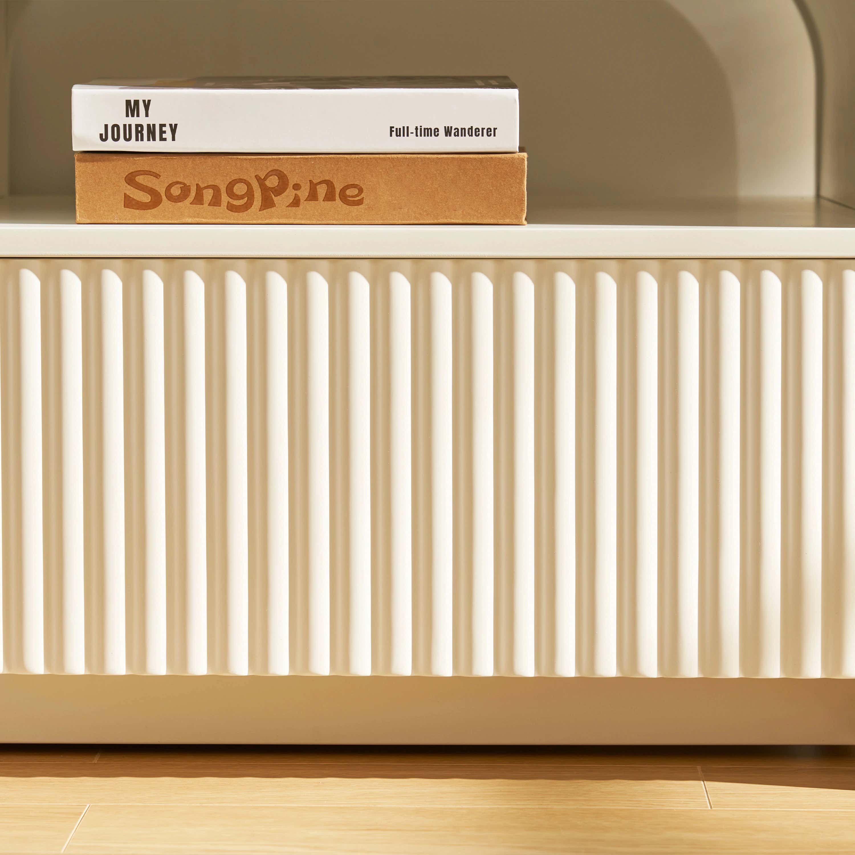 Naru Media Console and Coffee Table Set