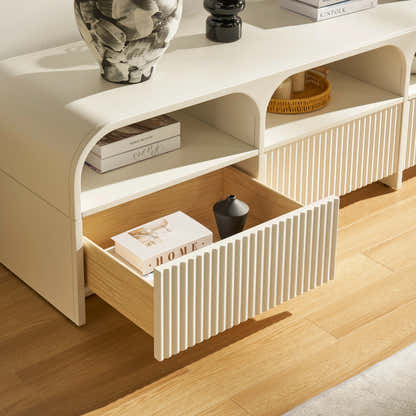 Naru Media Console and Coffee Table Set