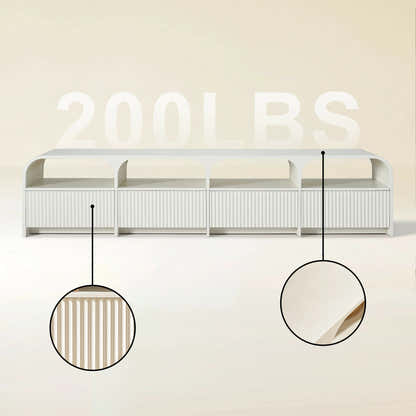 Naru Media Console and Coffee Table Set