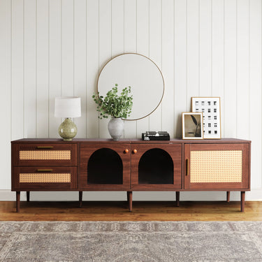 Nelo Rattan-inspired Media Console 70"