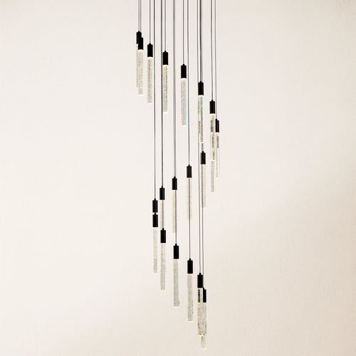 Nova Cascade High Ceiling Chandelier 20"D