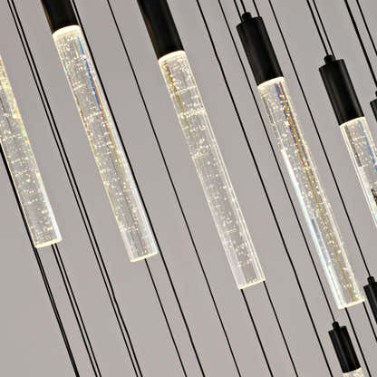 Nova Cascade Modern LED High Ceiling Chandelier 24"D