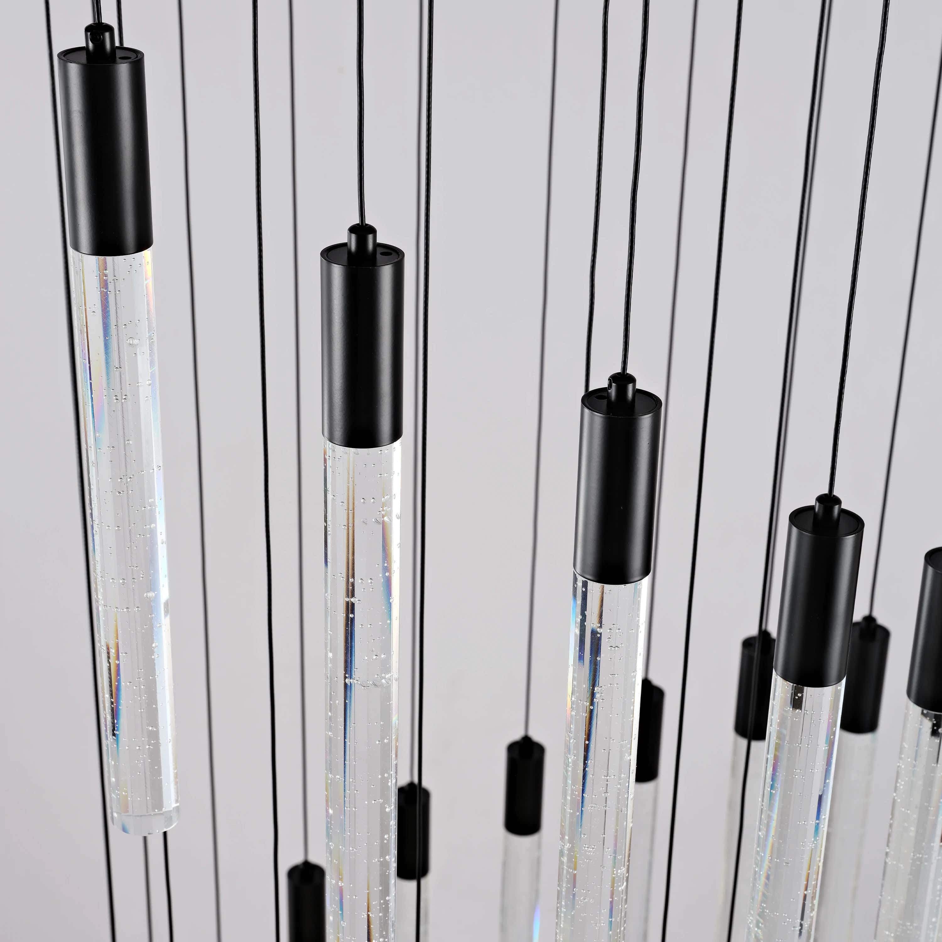 Nova Cascade Modern LED High Ceiling Chandelier 24"D