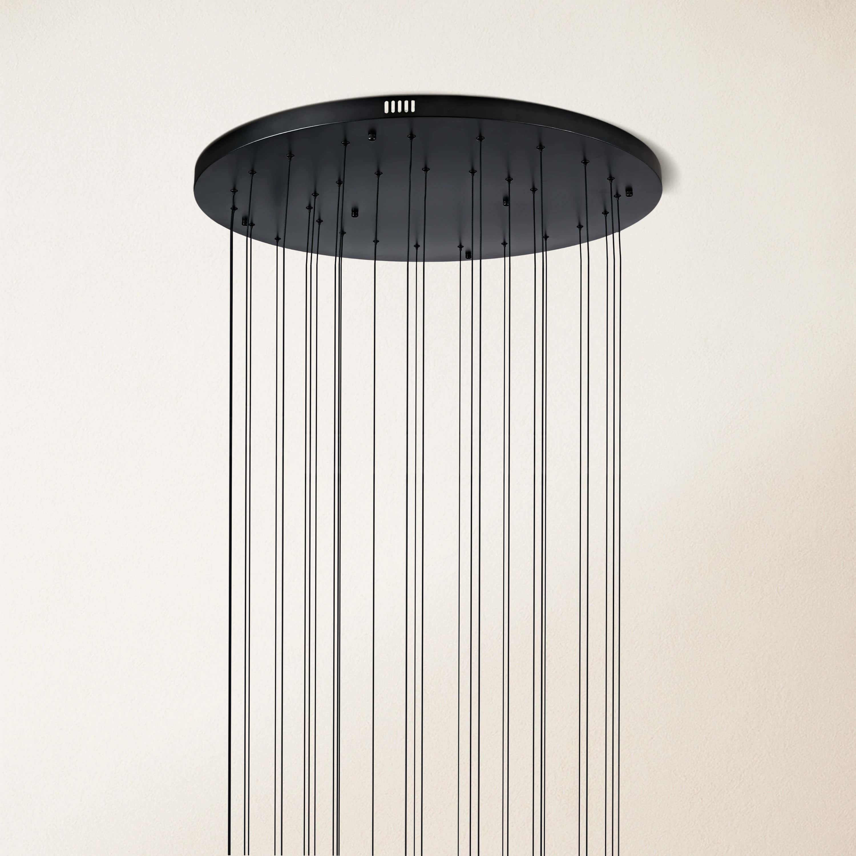 Nova Cascade Modern LED High Ceiling Chandelier 24"D