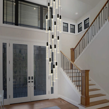 Nova Cascade High Ceiling Chandelier 20"D