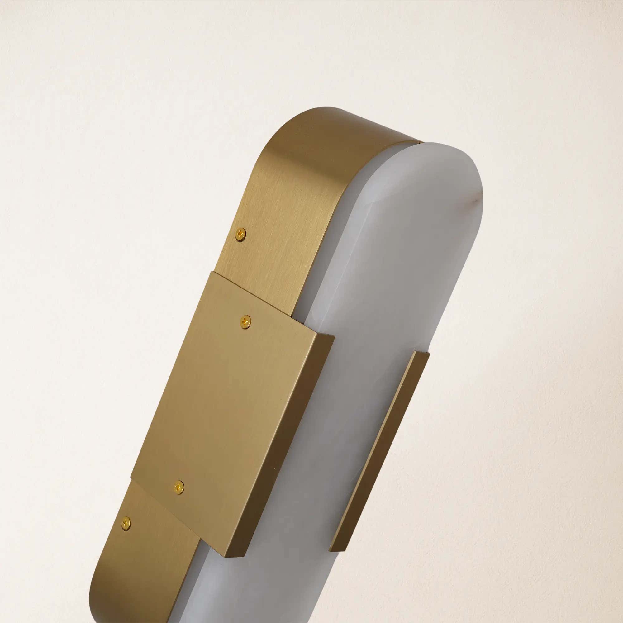 OpalEdge Alabaster Wall Sconce 14"H