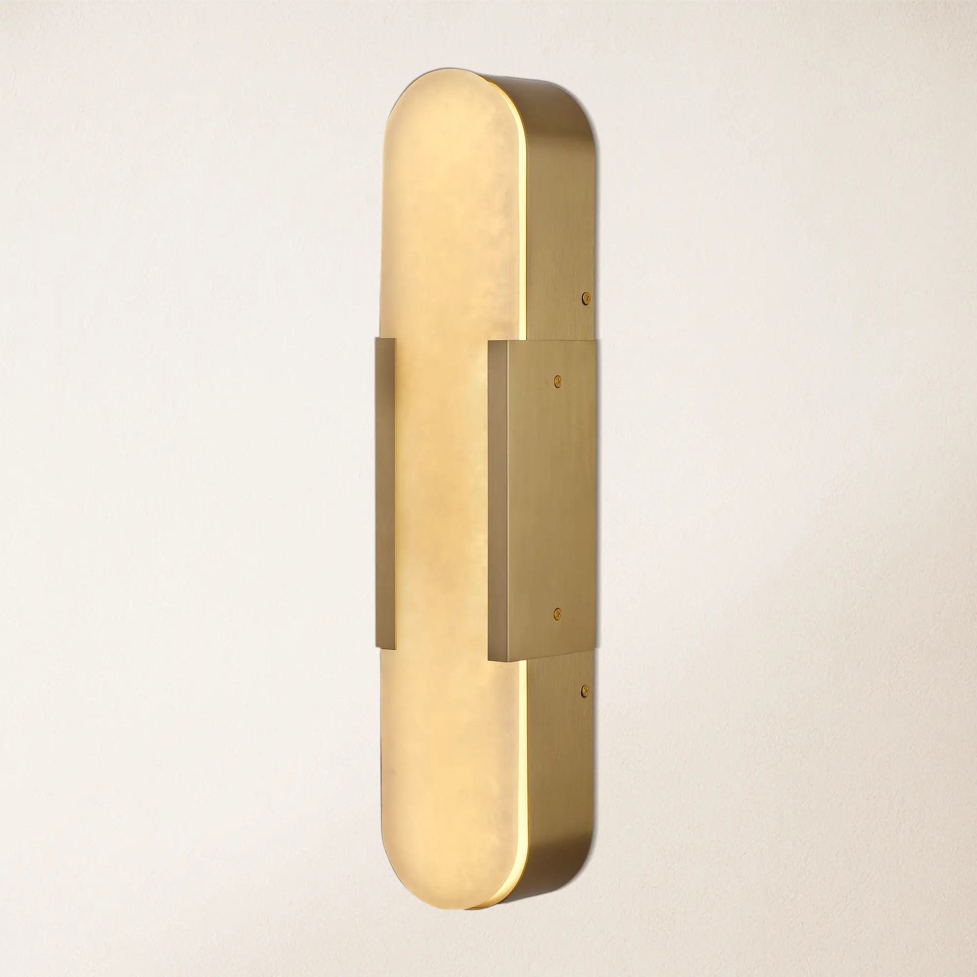 OpalEdge Alabaster Wall Sconce 20"H#Finish_Gold