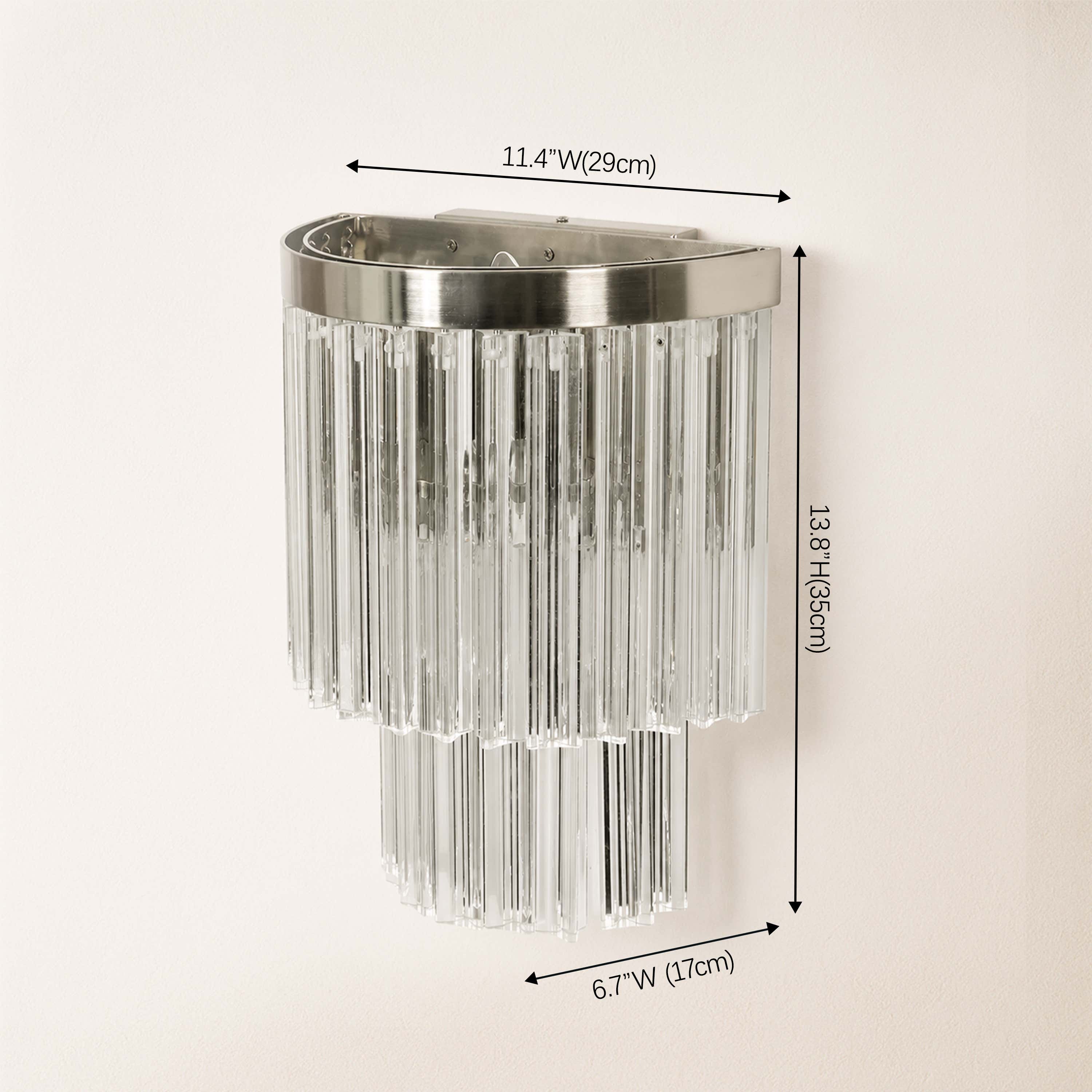 Prismari Tiered Glass Wall Sconce