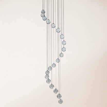 Pearl Ball Ceiling Round Chandelier 26"D