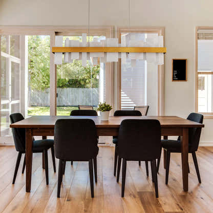 Nocturne Alabaster Rectangular Chandelier 48"