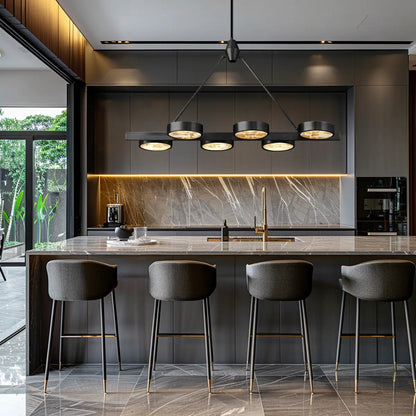 Armlo Rectangle Crystal Chandelier 54"W