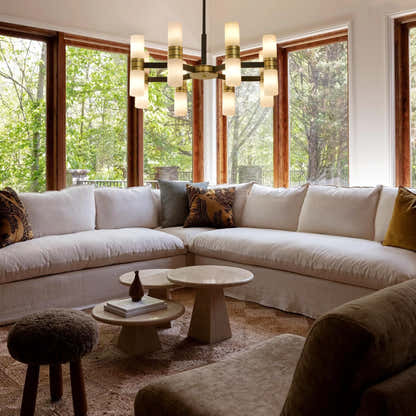 Moral Alabaster Round chandelier 33"D#Finish_Gold