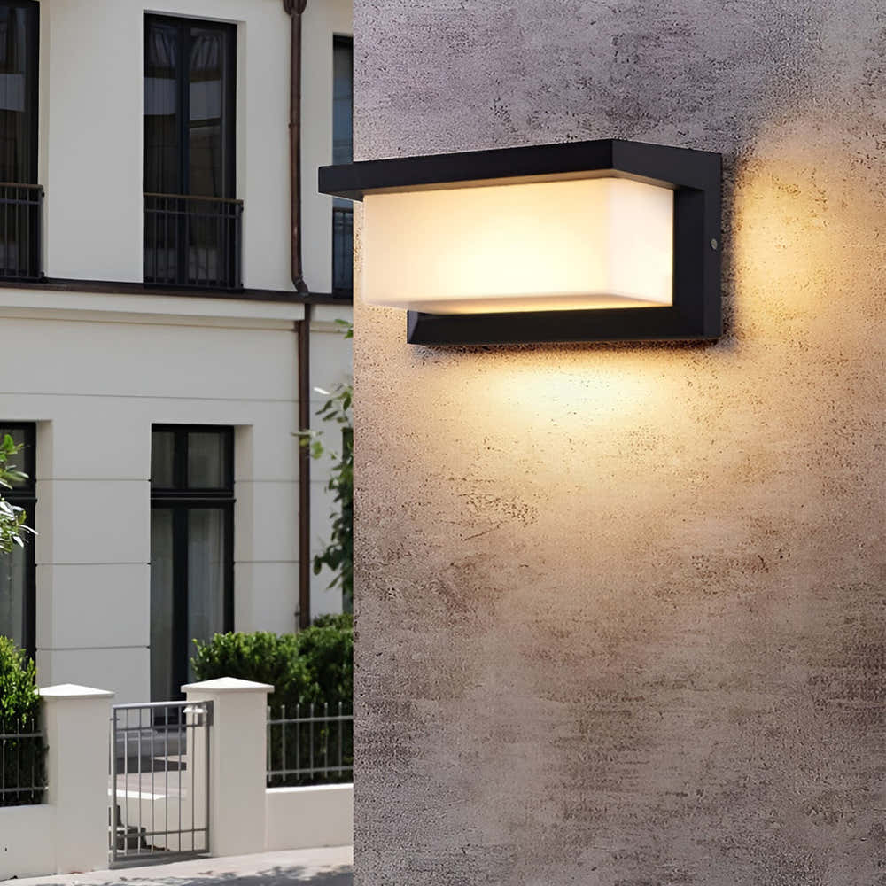 Rayform Rectangle Light Control Outdoor Wall Light