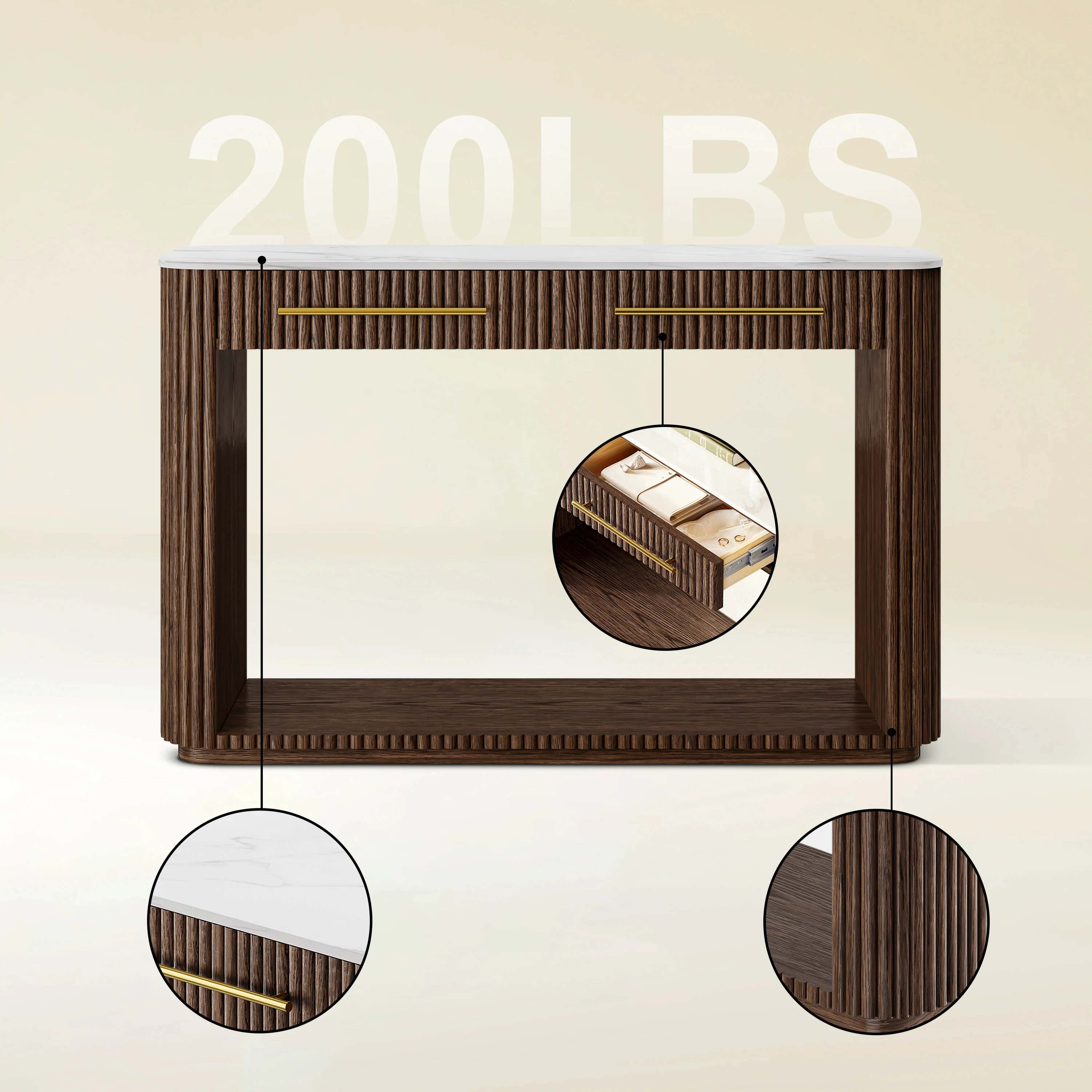 Riley Sintered Stone Console Table 47"W