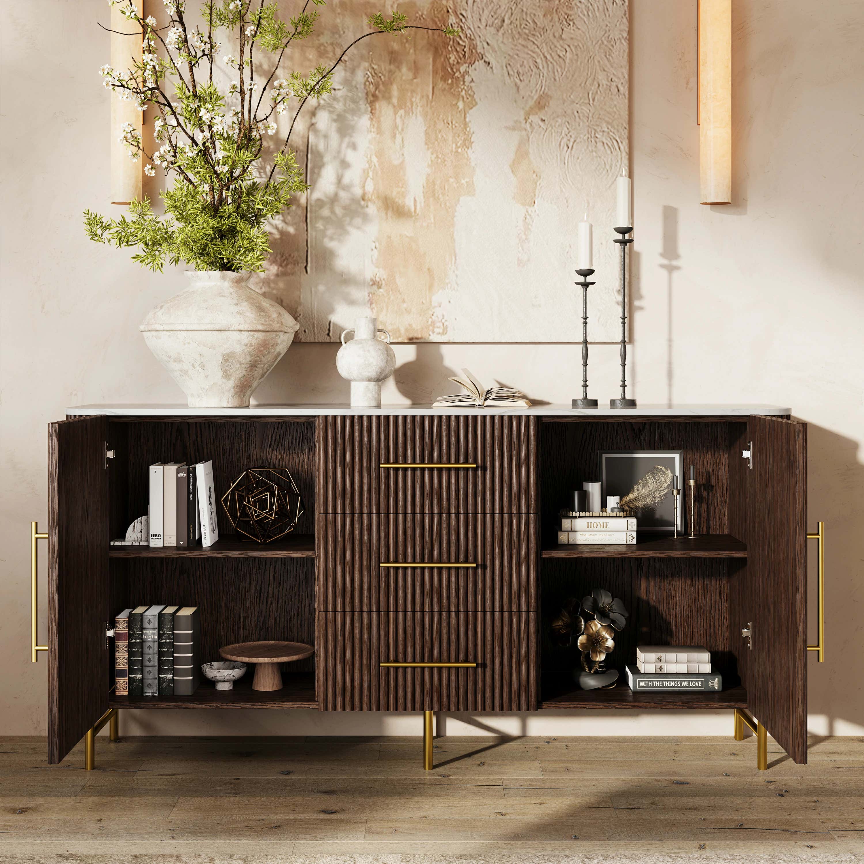 Riley Oak Sideboard 67"W