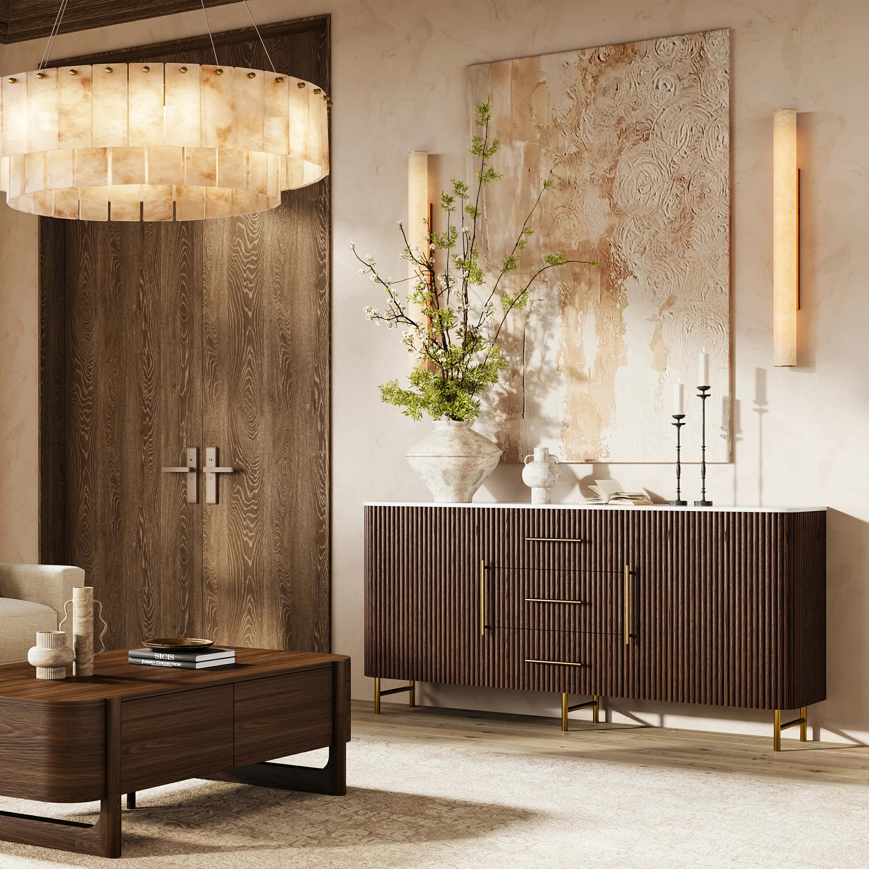 Riley Oak Sideboard 67"W