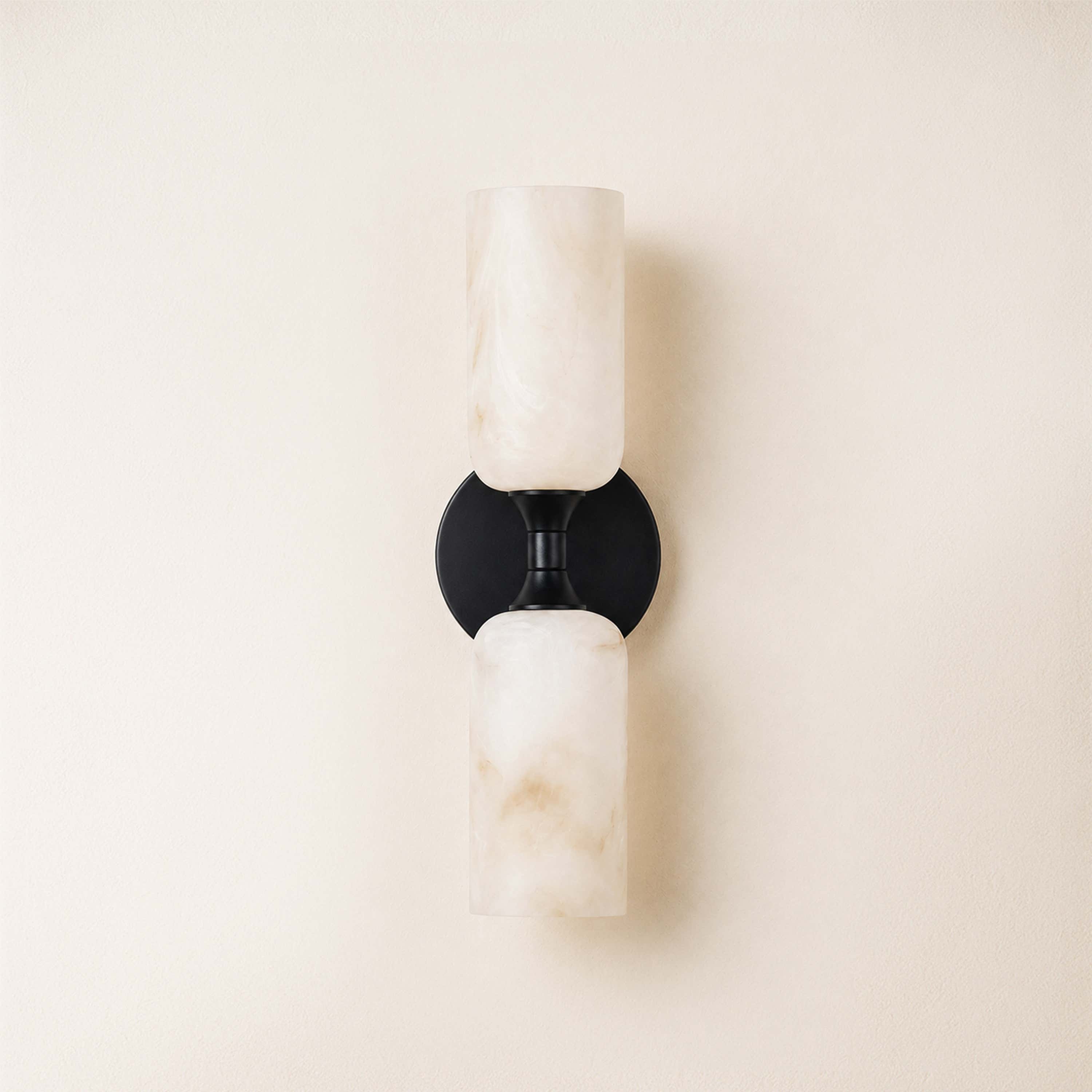 Axis Resin Alabaster Texture Wall Sconce 14"H