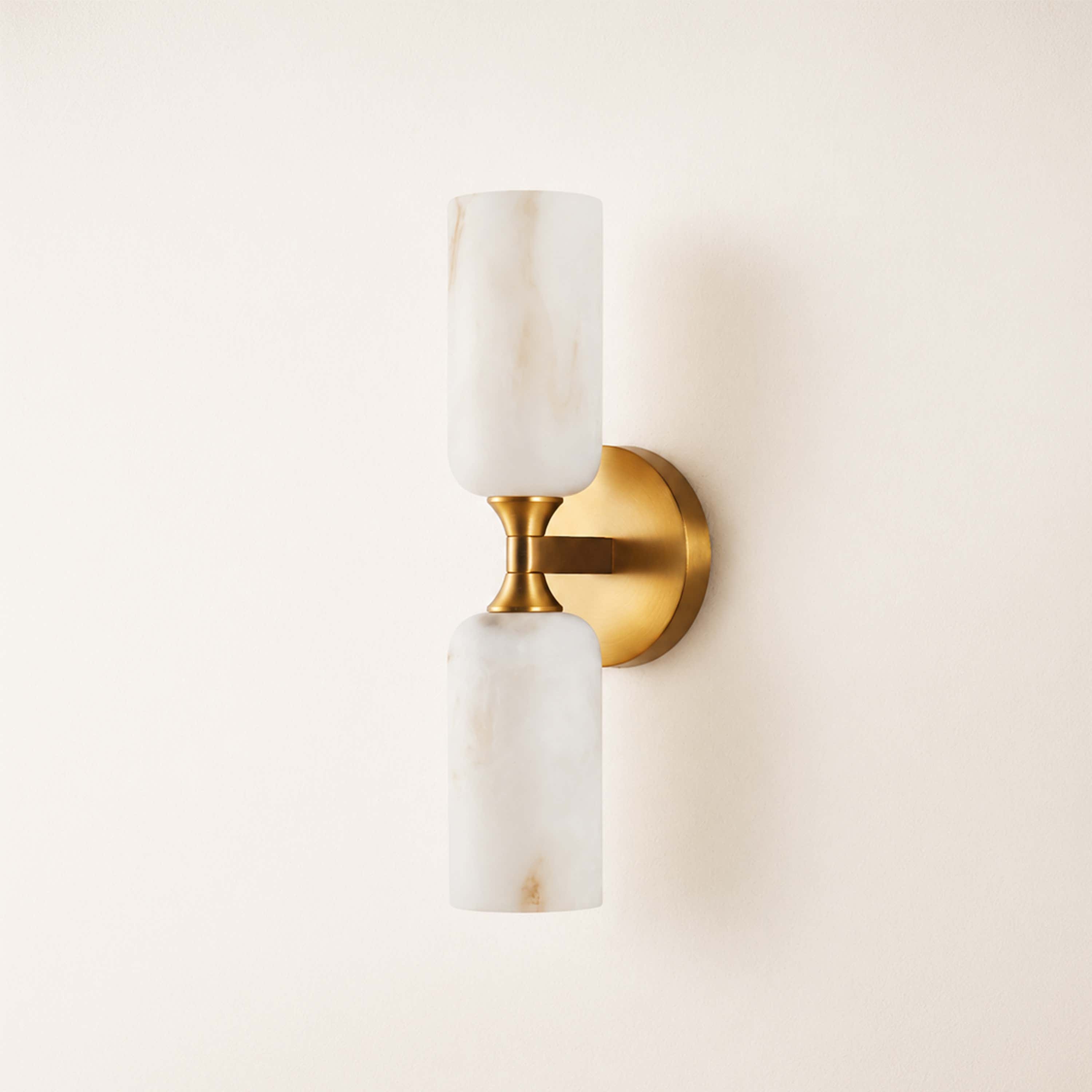 Axis Resin Alabaster Texture Wall Sconce 14"H