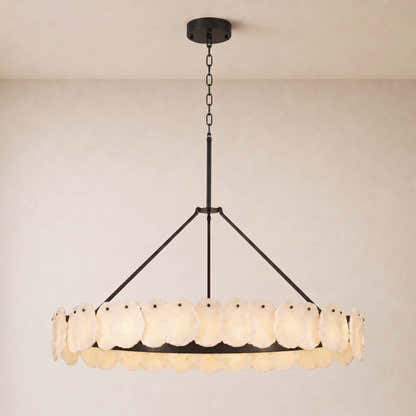 Moira Alabaster Custom Round Chandelier 48"D
