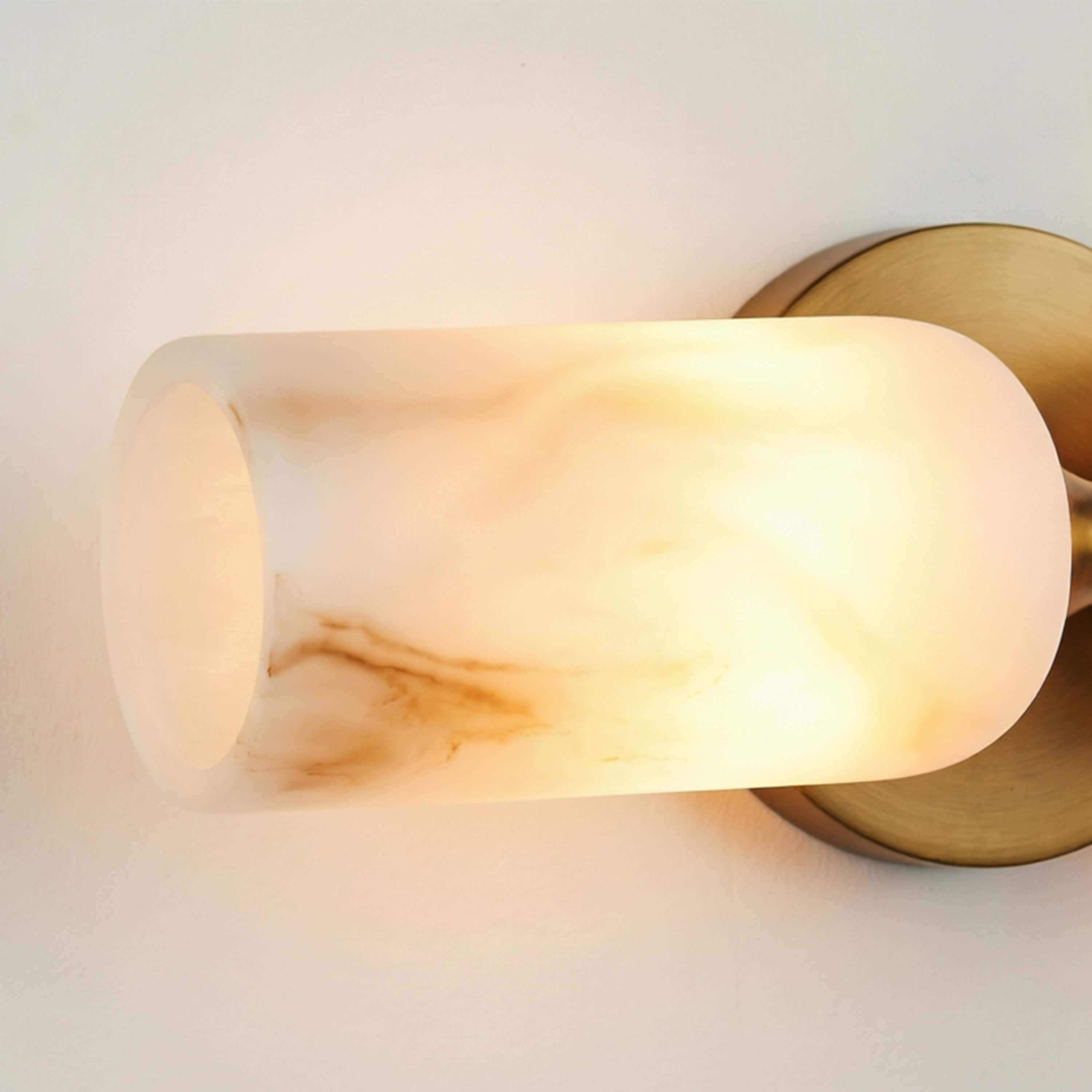 Axis Resin Alabaster Texture Wall Sconce 14"H