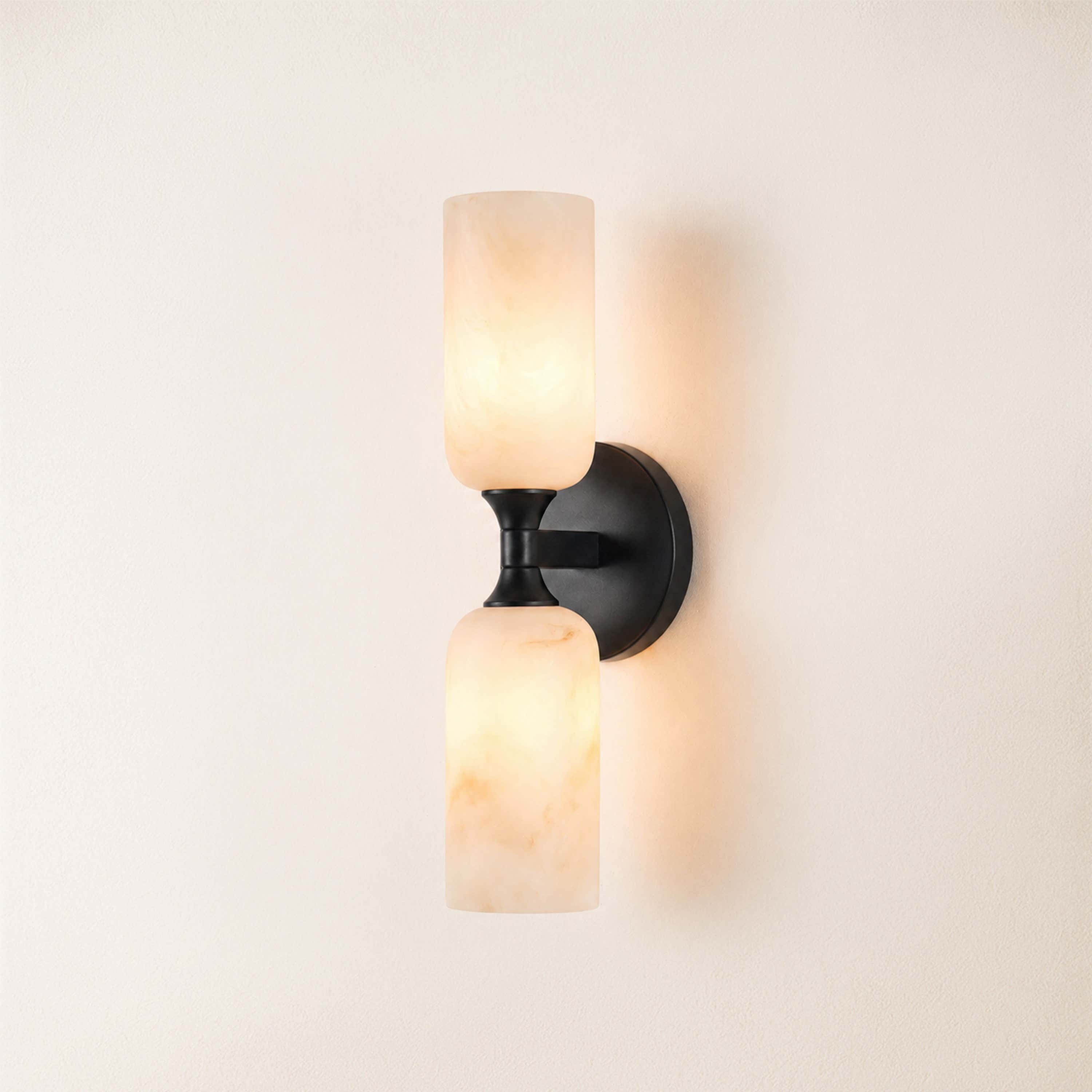Axis Resin Alabaster Texture Wall Sconce 14"H