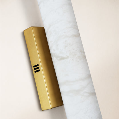 Sylvia Palladian Alabaster Wall Sconce 20"H