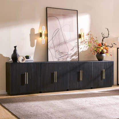 Holt 126″ Solid Oak Console(Set of 4)