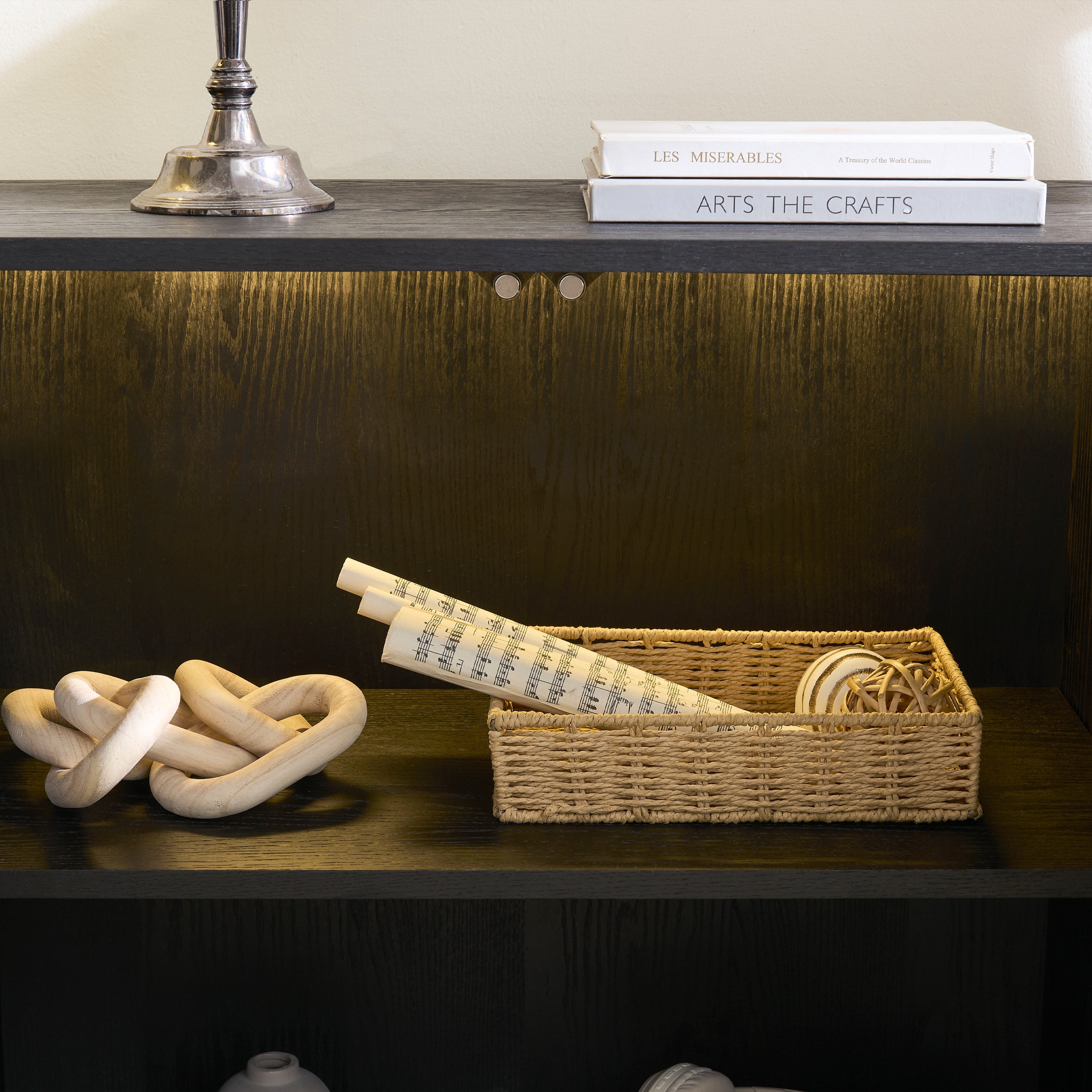 Holt 126″ Oak Media Console(Set of 4)