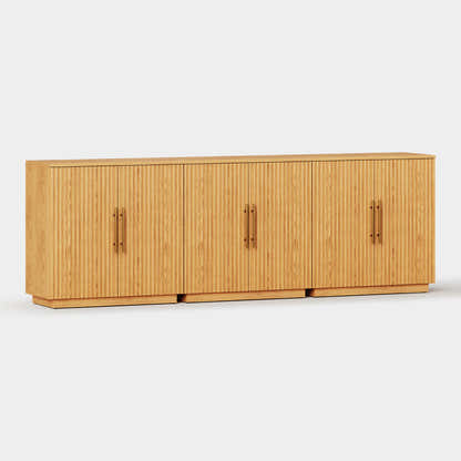 Holt 95″ Solid Oak Console(Set of 3)